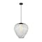 Z-Lite Savanti Pendant, 1-Light, 18 In.W x 19.5 In.H, Matte Black/White Opal 7507-18MB - alternate 8